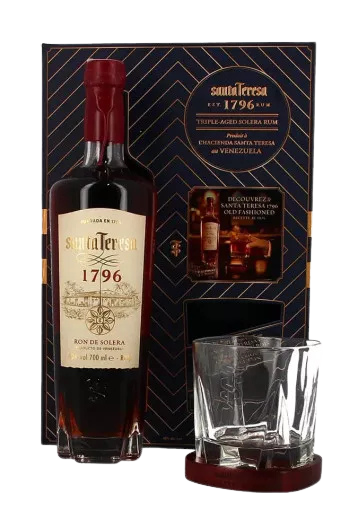 Santa Teresa 1796 en coffret 1 verre 40°, 70cl