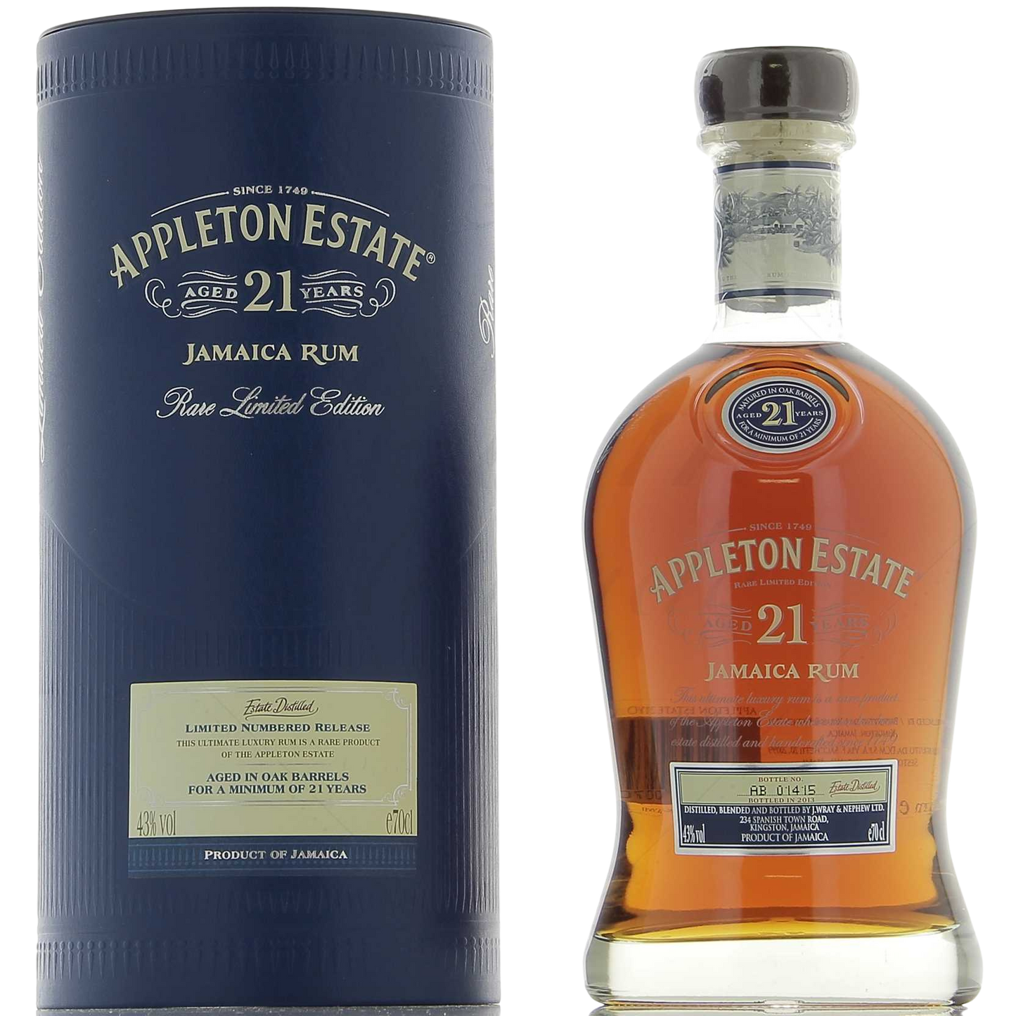 Appleton Estate 21 ans 43°, 70cl *** Meilleur Rhum Toutes Catégories 2024