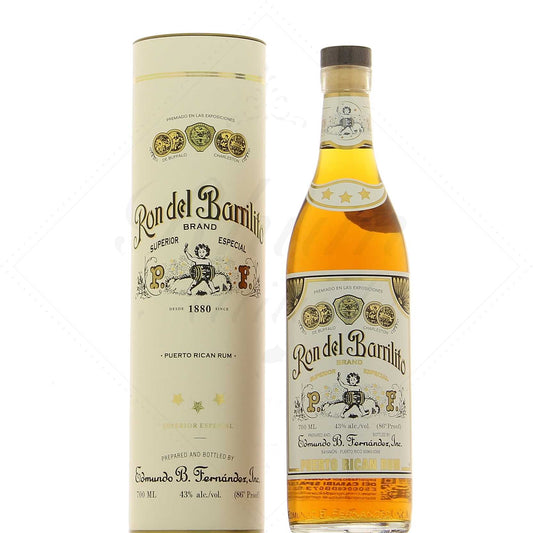 Ron del Barrilito Puerto Rico 3 étoiles, 43°, 70cl *** Best Rum 2025 SF World Spirits Competition