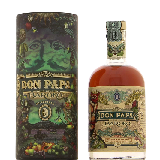Don Papa Baroko Édition limitée Harvest Canister 40°, 70cl *** Collector