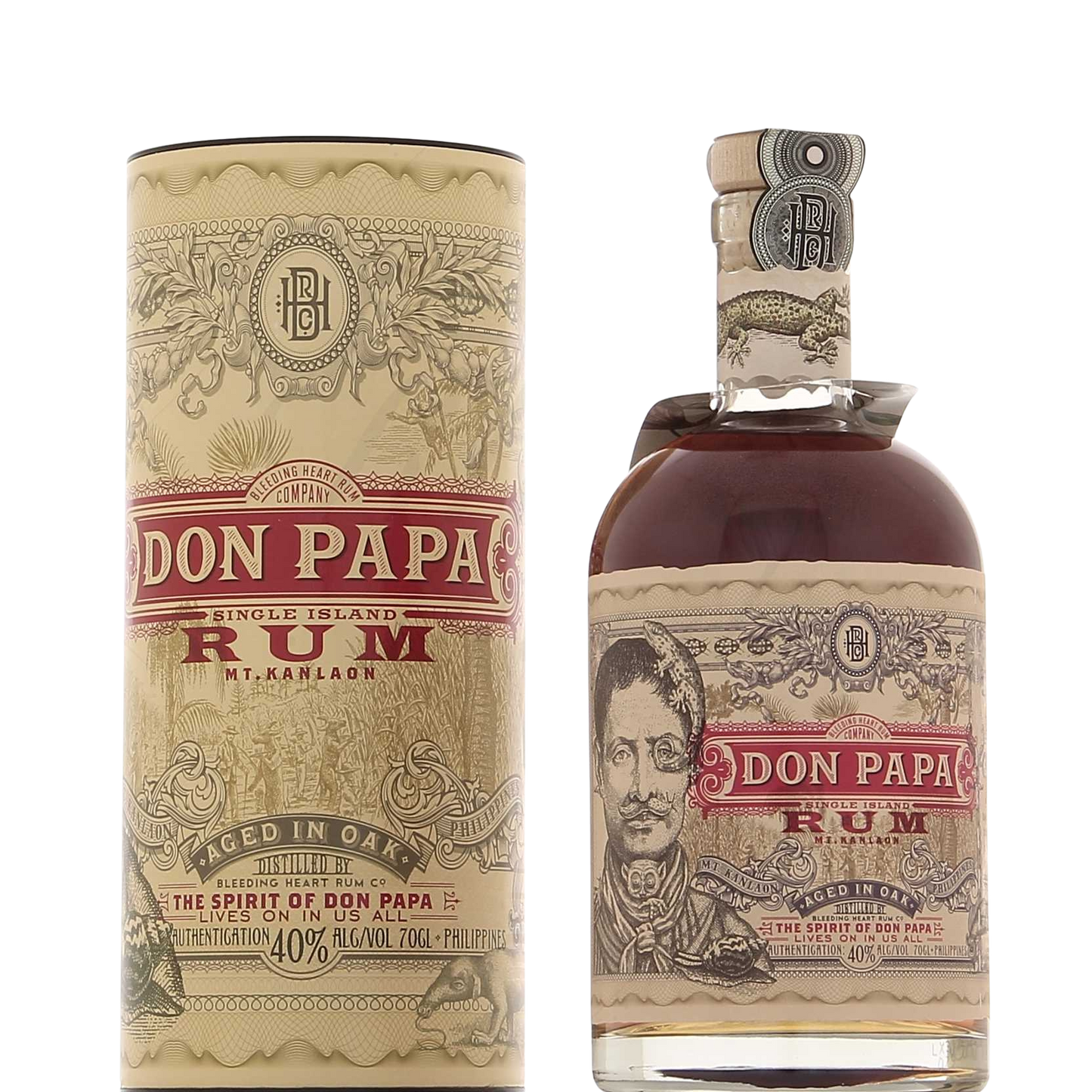 Don Papa Rum 7 ans avec étui 40°, 70cl