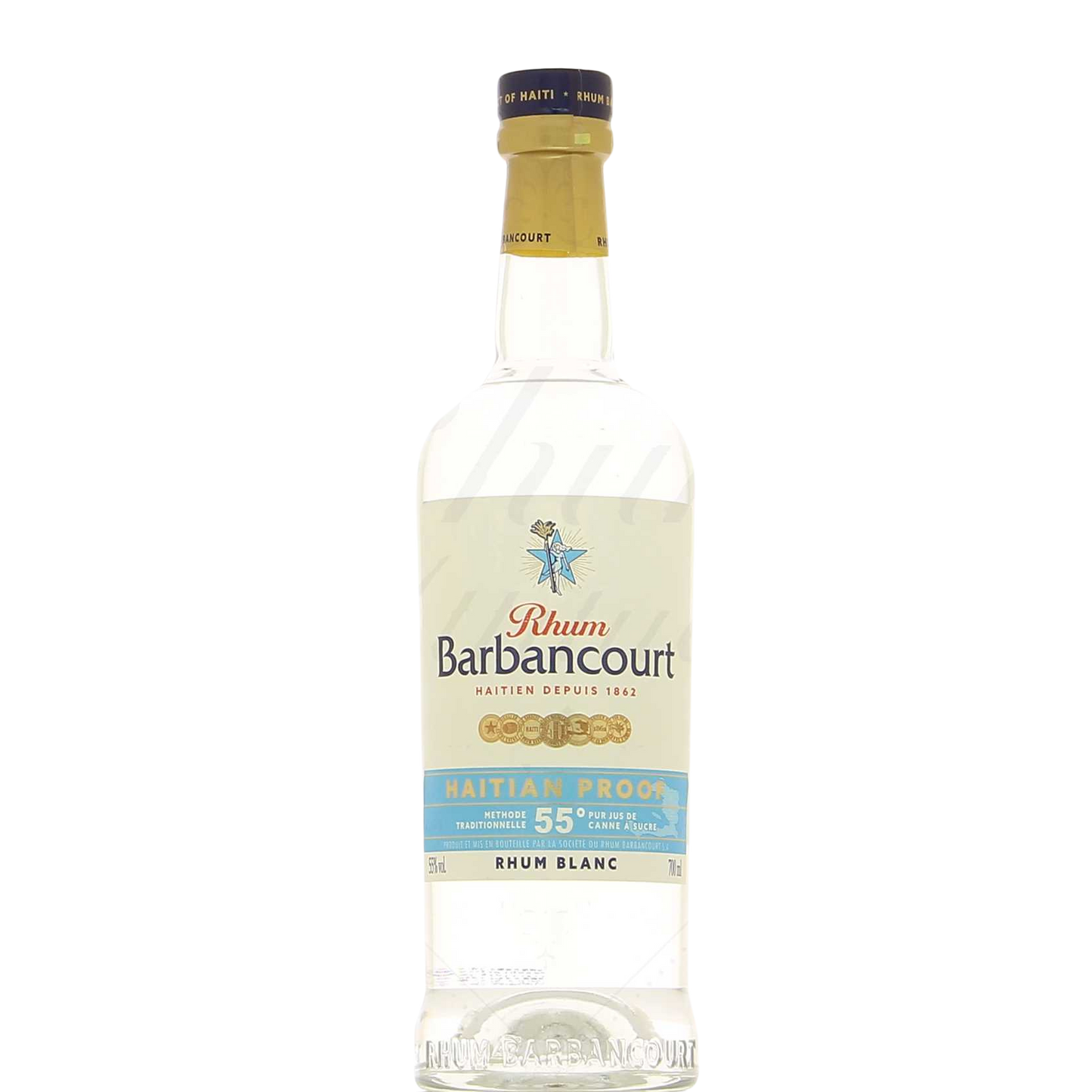 Barbancourt Blanc Haitian Proof 55°, 70cl *** Double Médaille d'or SFWSC 2024 *** Best 2025 Forbes