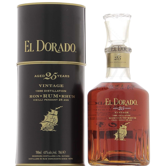 El Dorado 25 ans Millésime 1988 43°, 70cl *** IWSC International Wine & Spirit Competition 2006