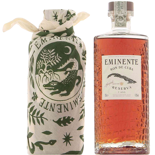 Eminente Reserva 7 ans 41,3° avec un foulard vert, 70cl ** Coup de Coeur