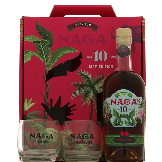Naga Edition Siam 40° en coffret 2 verres, 70cl