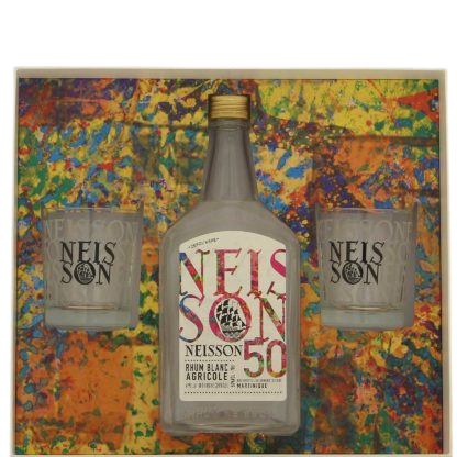Neisson blanc 50° en coffret ti punch avec 2 verres, 70cl