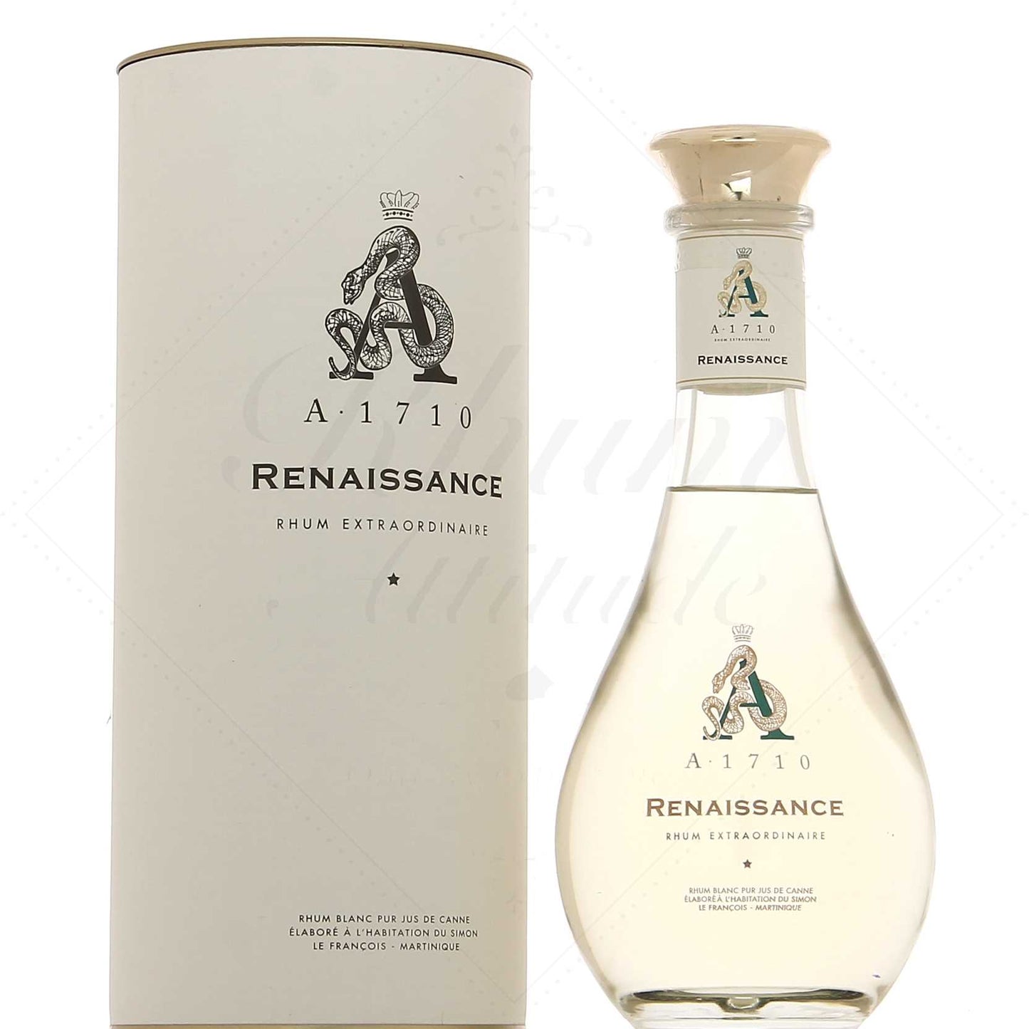 A1710 Carafe Rhum Blanc Renaissance - Millésime 2021, 52°, 70cl,