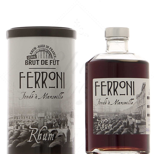 Ferroni Brut de Fût Antilles Françaises 4 Ans 54,6°, 70cl ** Coup de Coeur