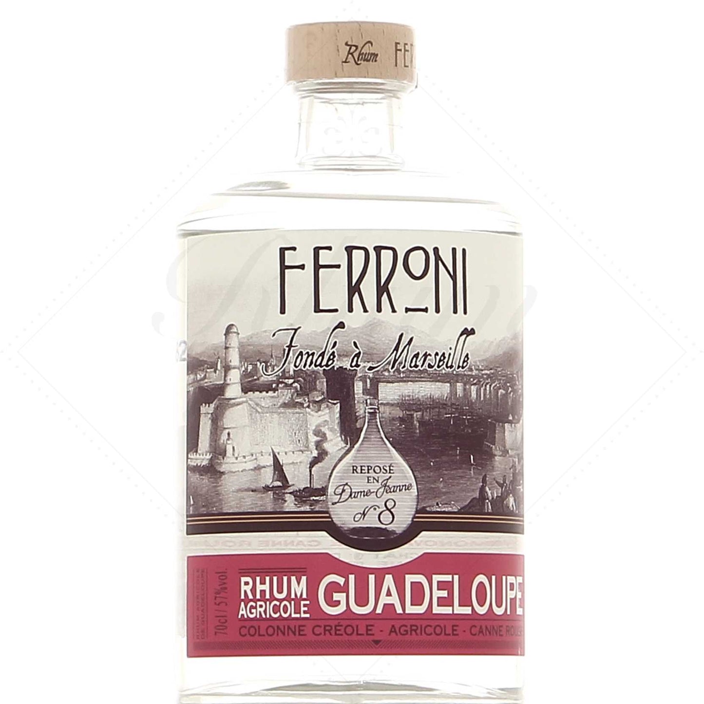 Ferroni La Dame Jeanne 8 Guadeloupe 57°, 70cl