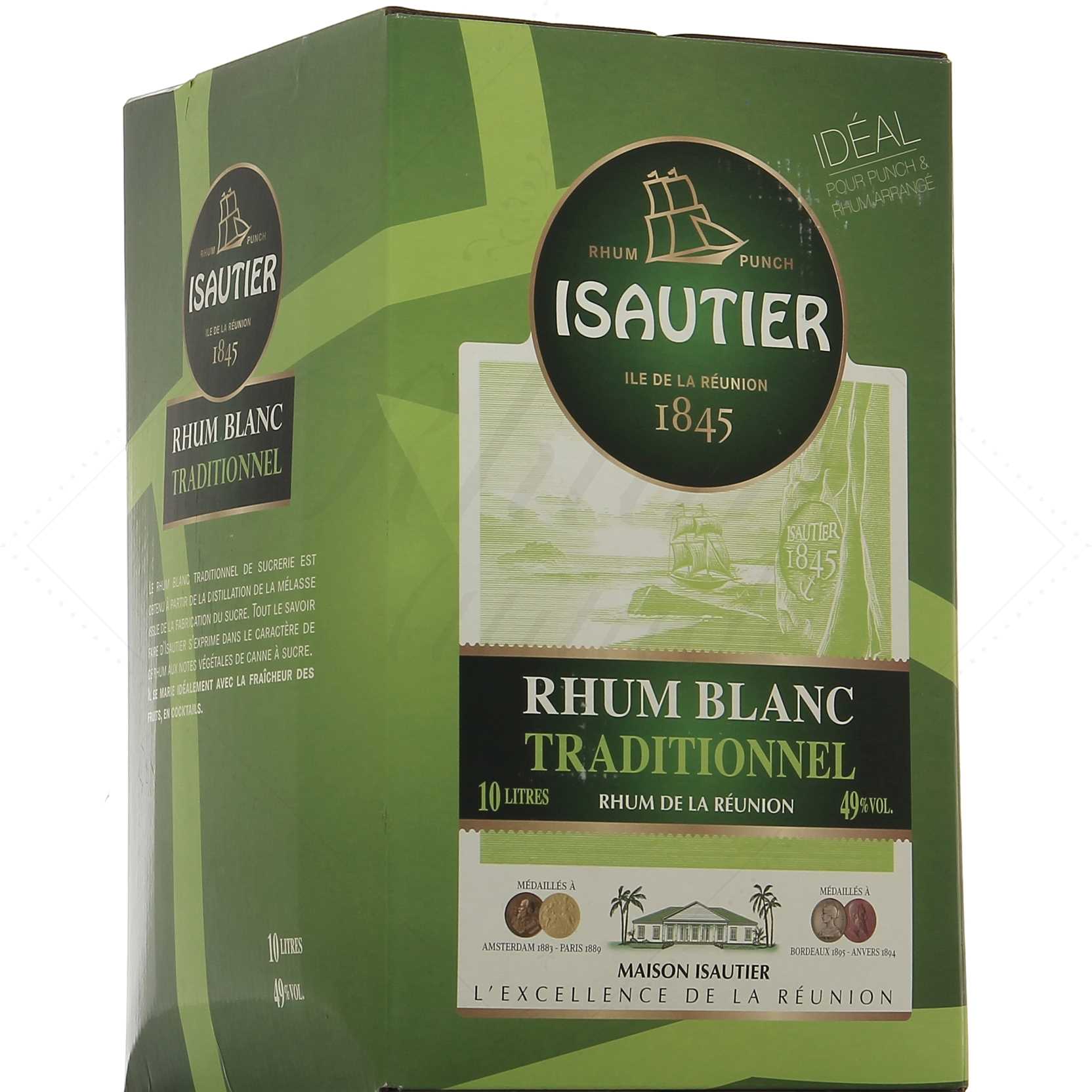 Isautier Blanc Traditionnel 49° – Cubi BIB Bag-In-Box 10 litres