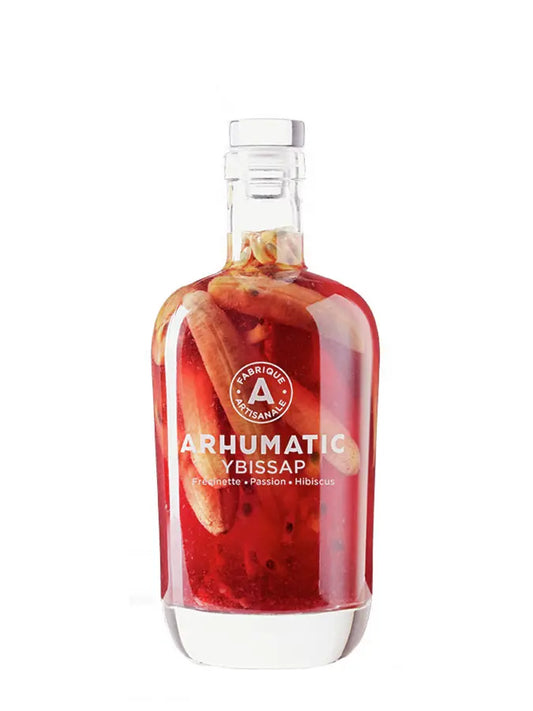 ARHUMATIC Ybissap - Clairin Vaval, Frécinette, Passion, Sirop d'Hibiscus 35°, 70cl