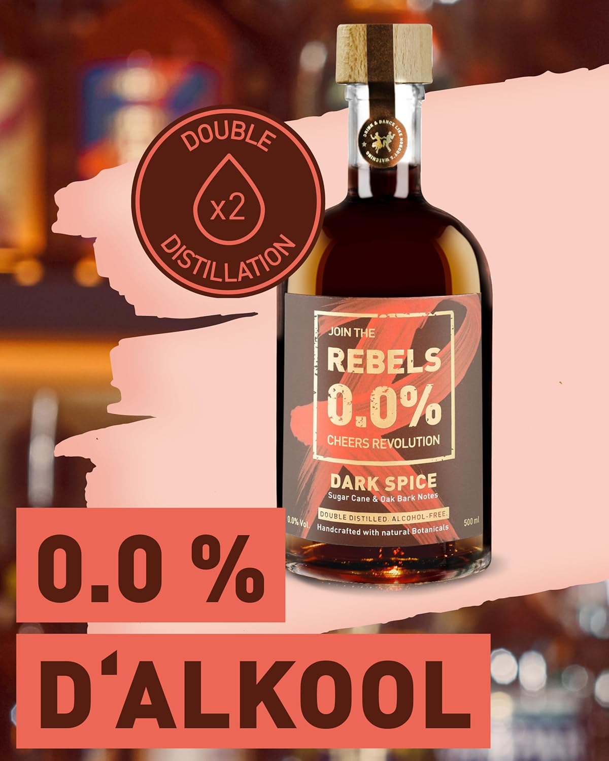 REBELS 0.0% Alternative Rhum sans alcool