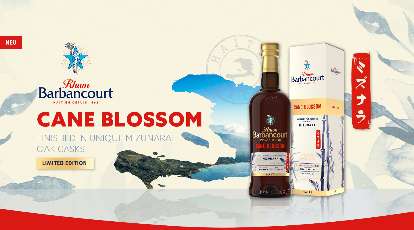 Barbancourt Cane Blossom fûts de Mizunara 45°, 70cl