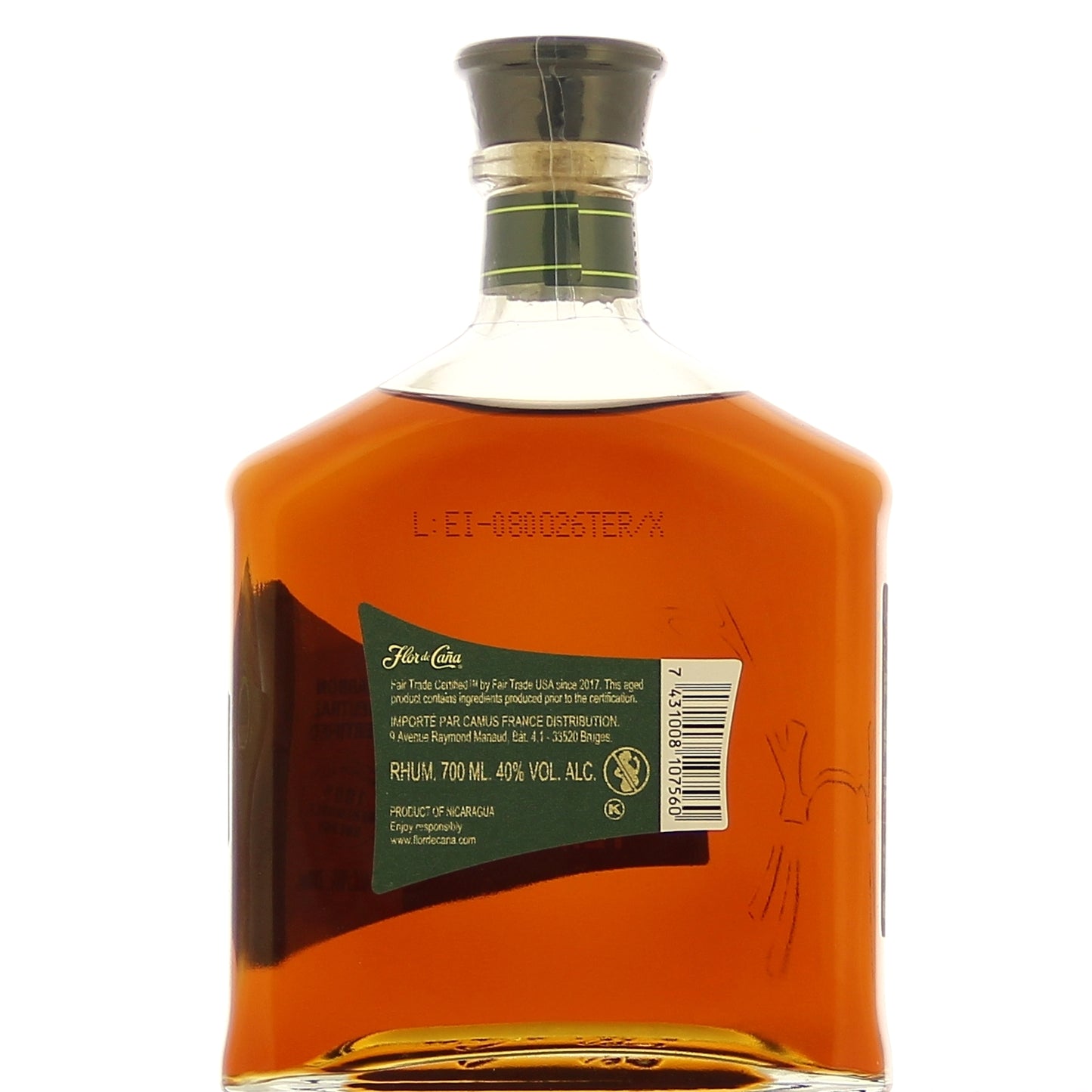Flor de Cana Terra 15 ans 40°, 70 cl