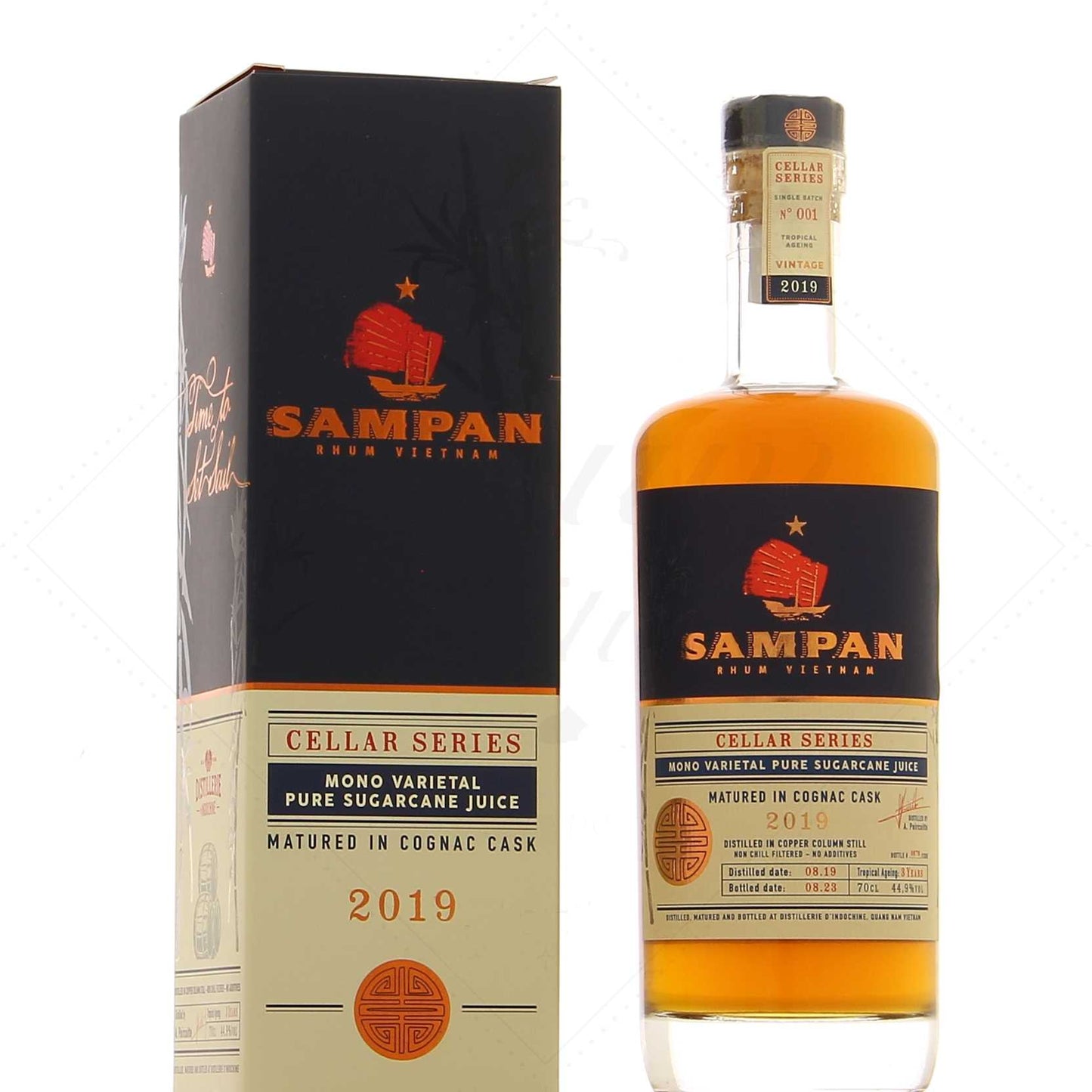 Sampan Cellar Series fût ex-cognac 2019 44,9°, 70cl