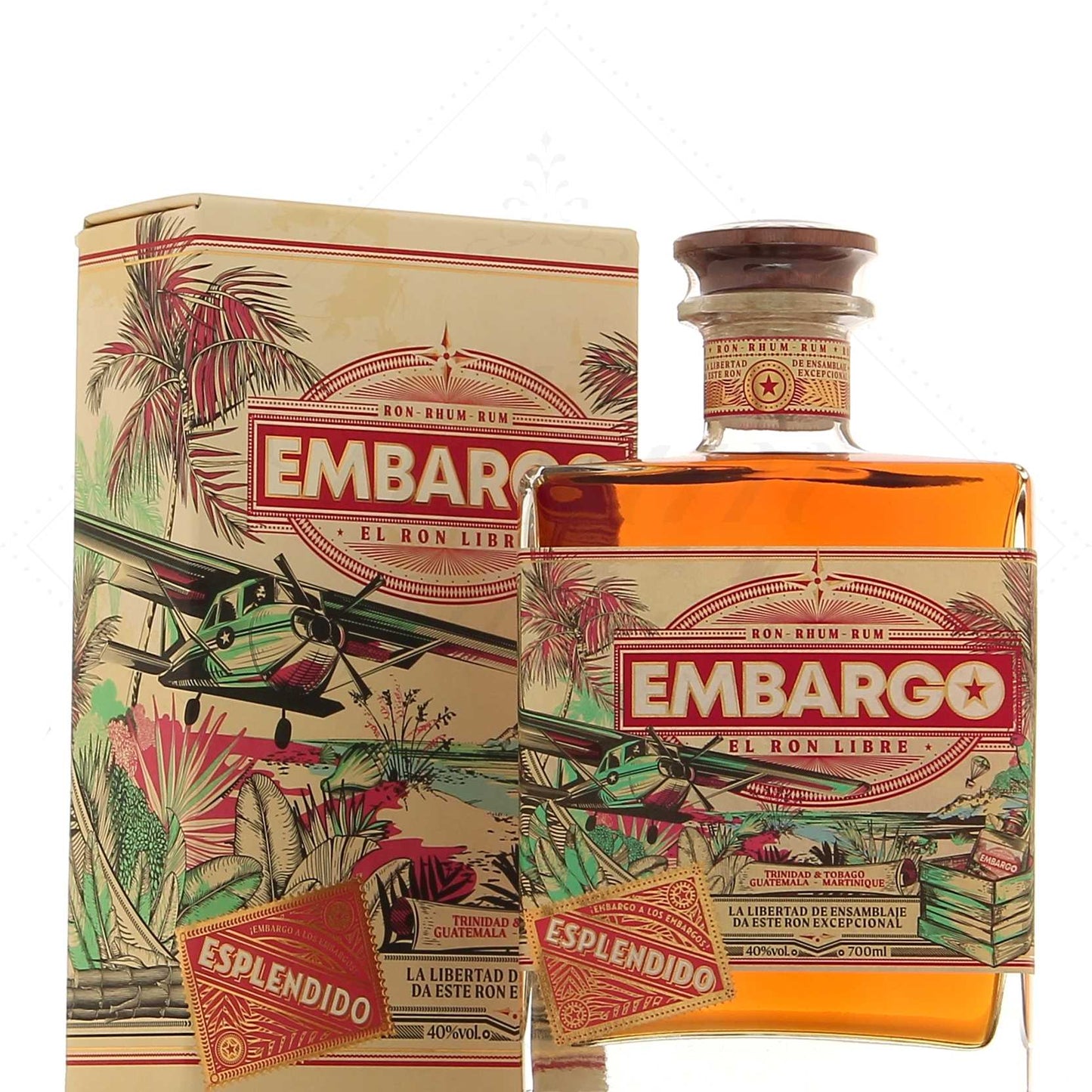 Embargo Añejo Esplendido 40°, 70cl