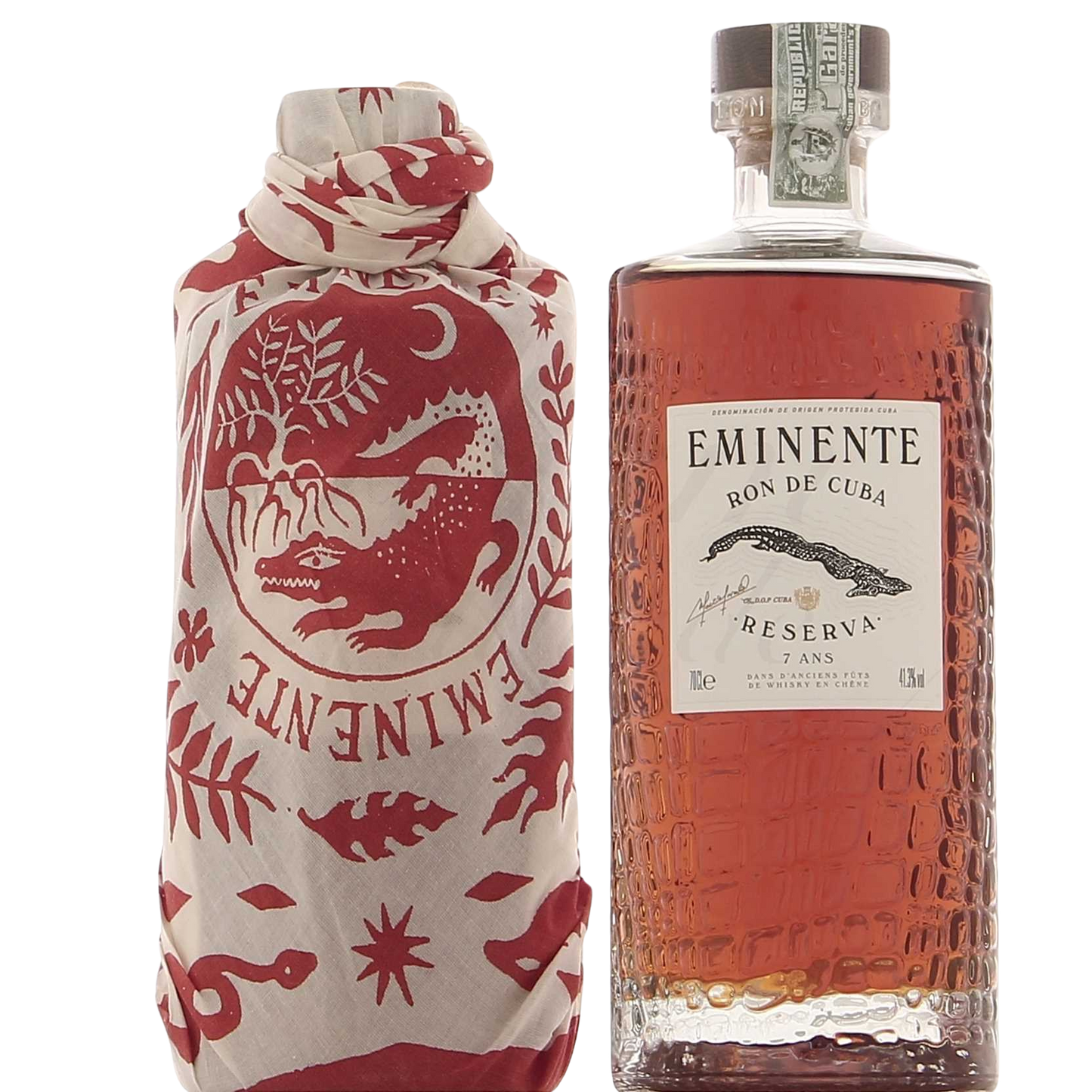 Eminente Reserva 7 ans 41,3° avec un foulard rouge, 70cl ** Coup de Coeur