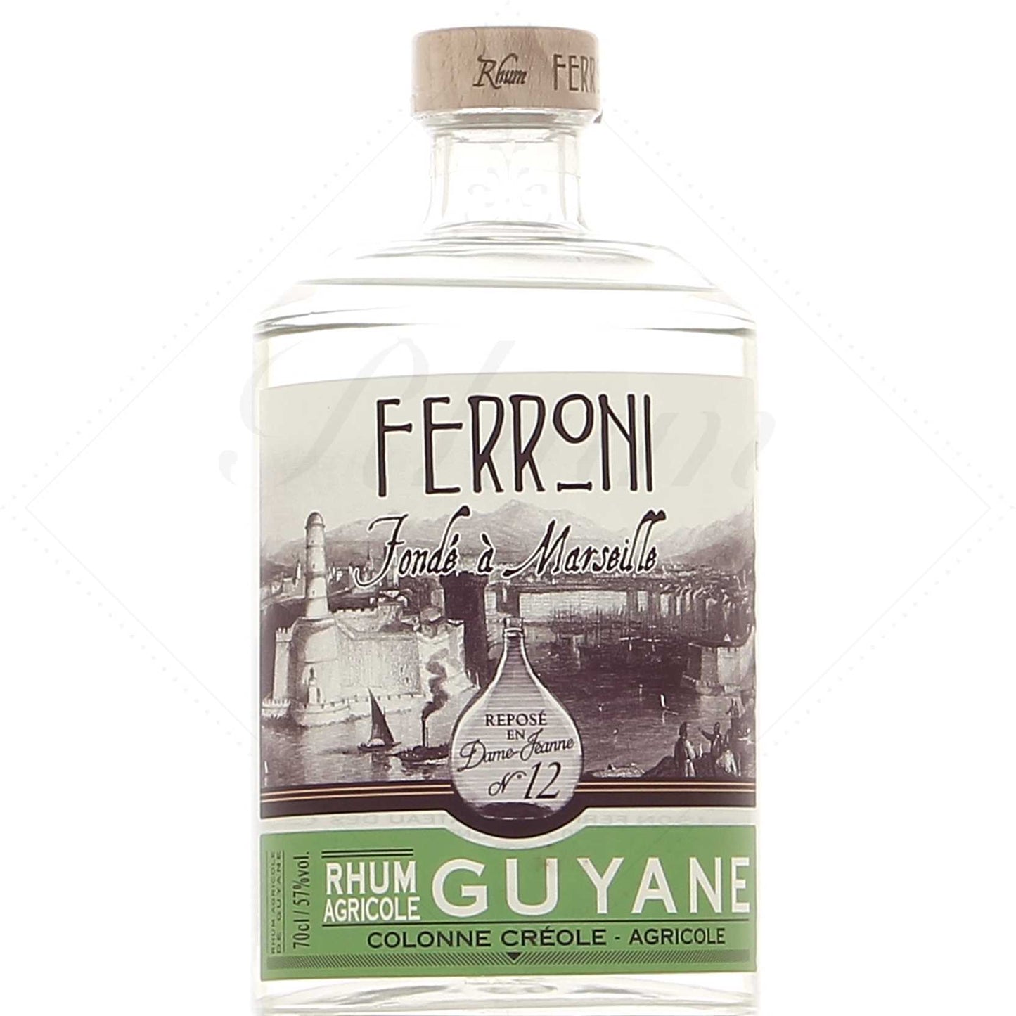 Ferroni La Dame Jeanne 12 Guyane 57°, 70cl