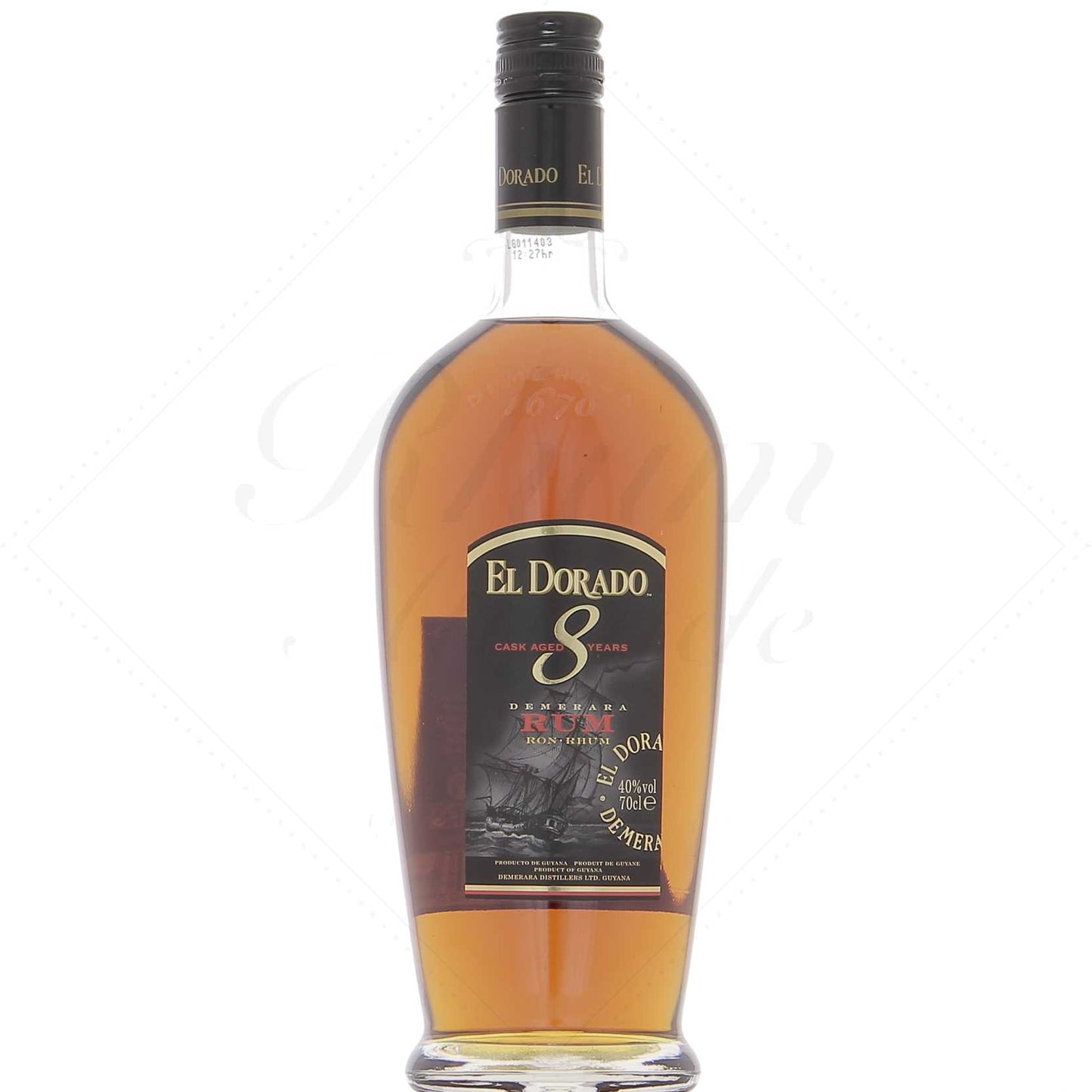 El Dorado 8 ans 40°, 70Cl