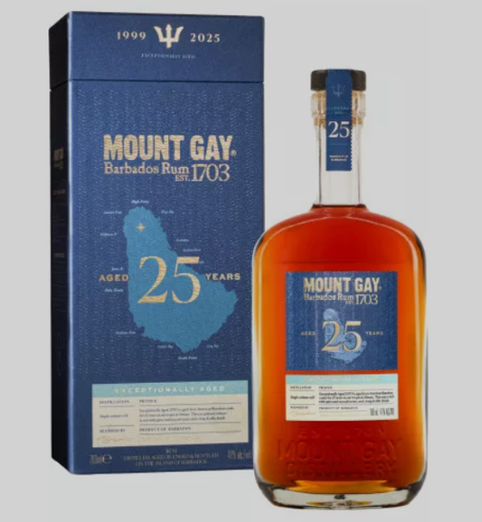 Mount Gay Exceptionally Aged 25 Ans, 47°, 70cl