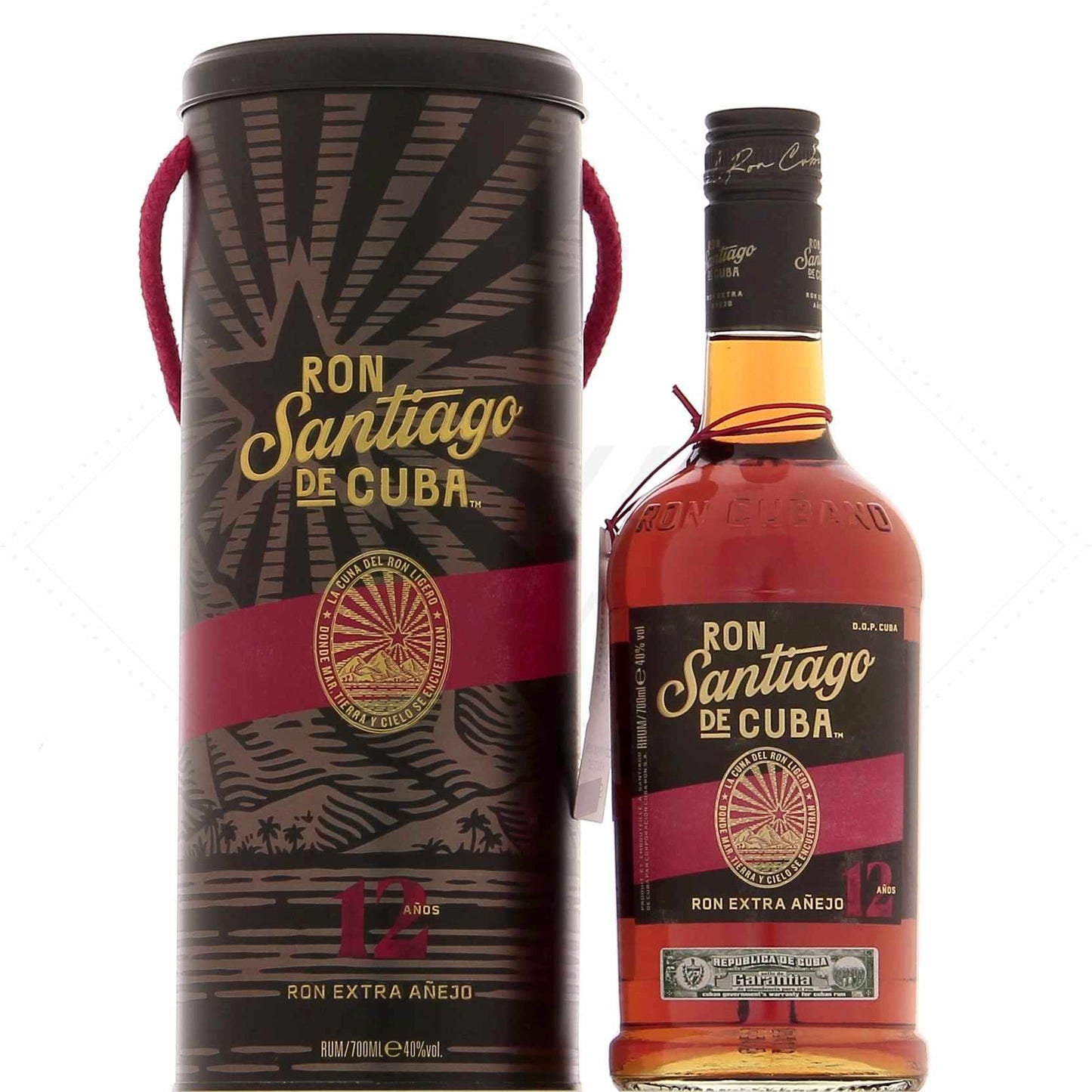 Santiago De Cuba 12 ans 40°, 70cl