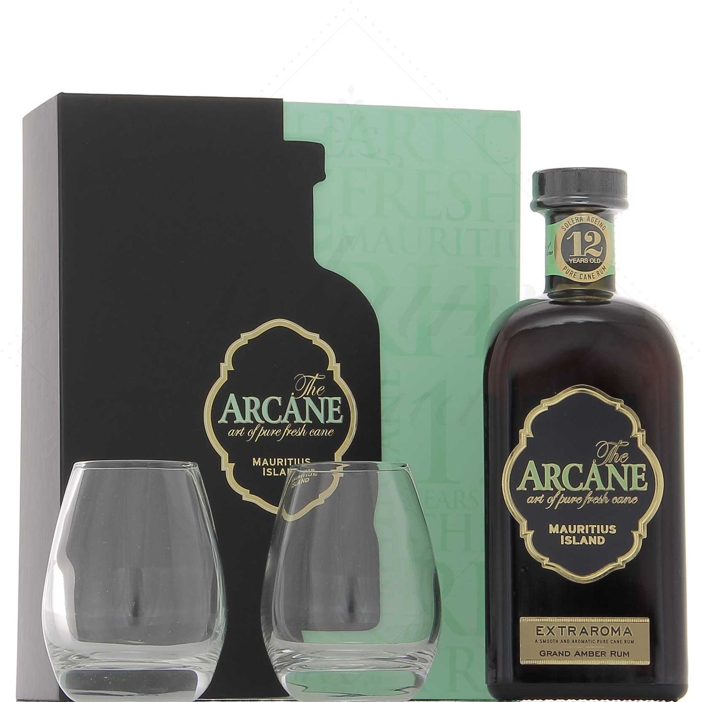 Arcane Extraroma en coffret 2 verres 40°, 70cl