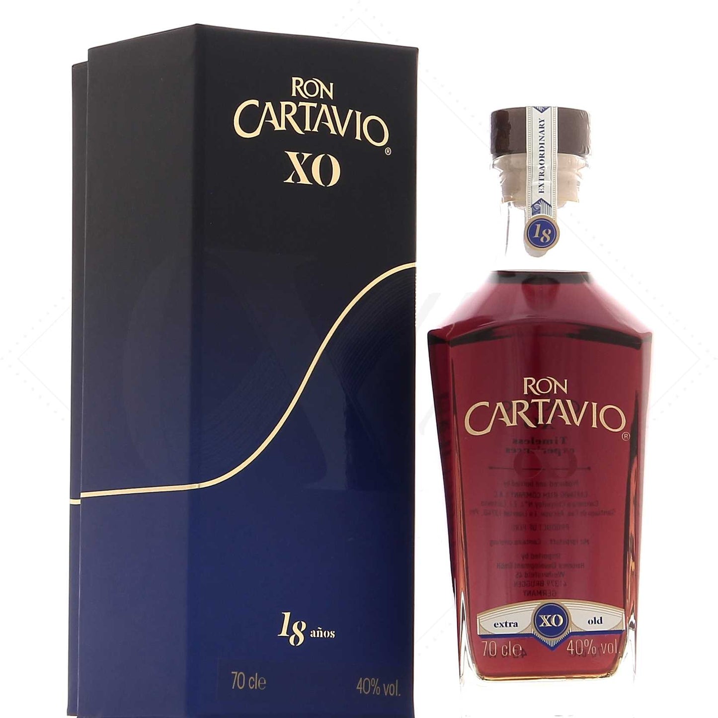 Cartavio XO 18 ans 40°, 70cl