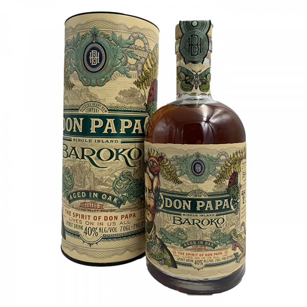 Don Papa Baroko 40° avec étui, 70cl