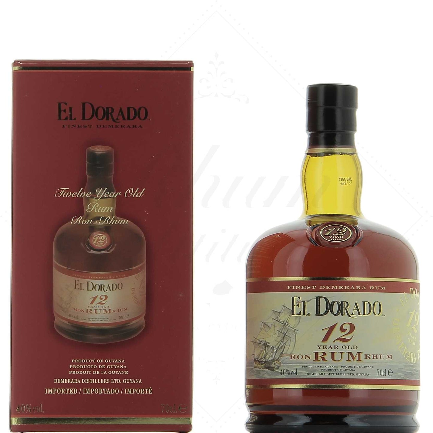 El Dorado 12 ans 40°, 70Cl ** Coup de Coeur