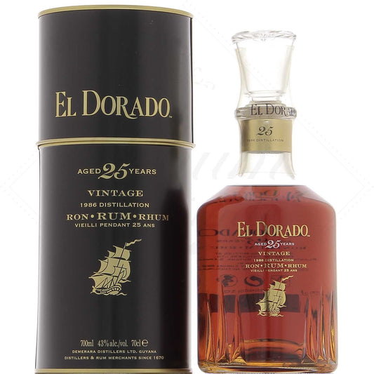 El Dorado 25 ans Millésime 1988 43°, 70cl
