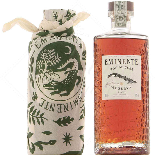 Eminente Reserva 7 ans 41,3° avec un foulard vert, 70cl ** Coup de Coeur