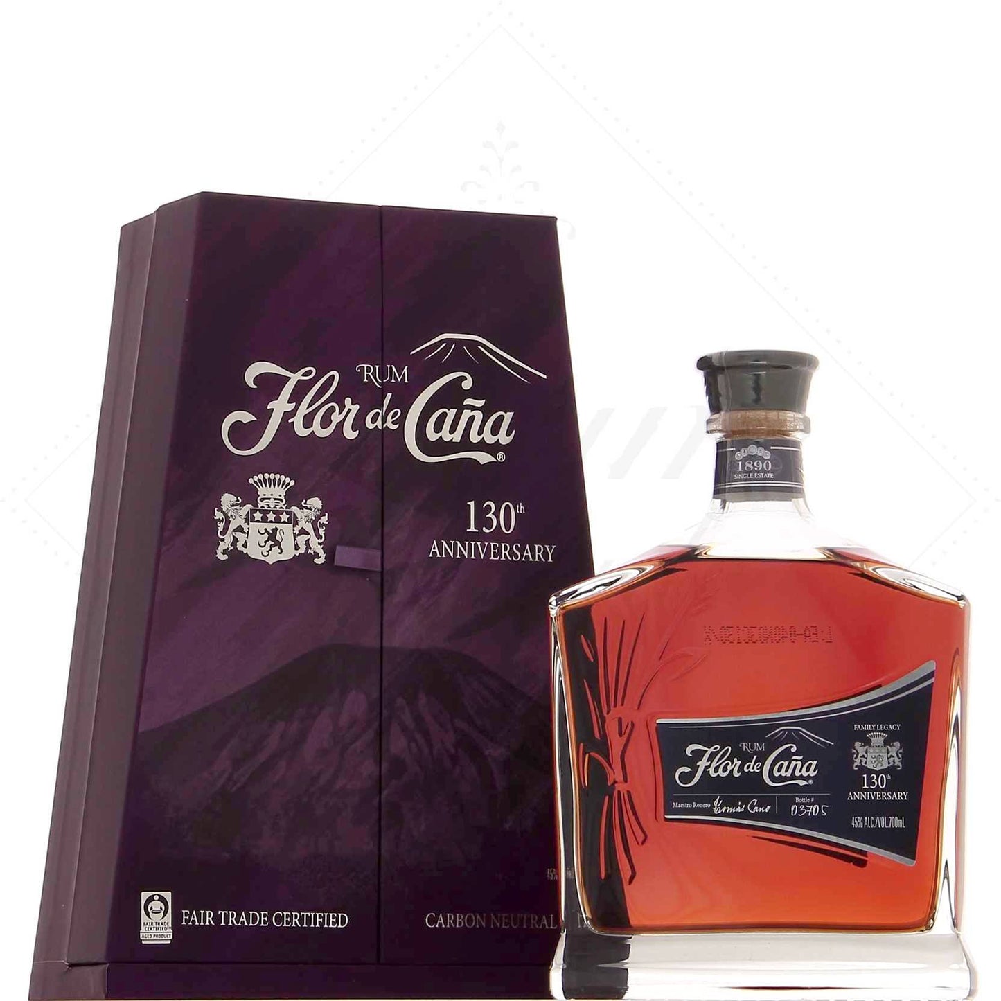 Flor De Cana 20 ans 130th anniversary 45°, 70cl