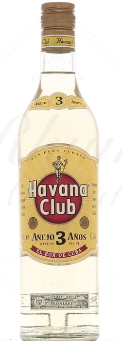 Havana Club blanc 3 ans 40°, 70cl