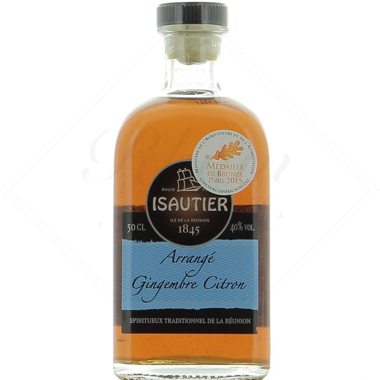 Isautier Rhum Arrangé Gingembre Citron 40°, 50cl