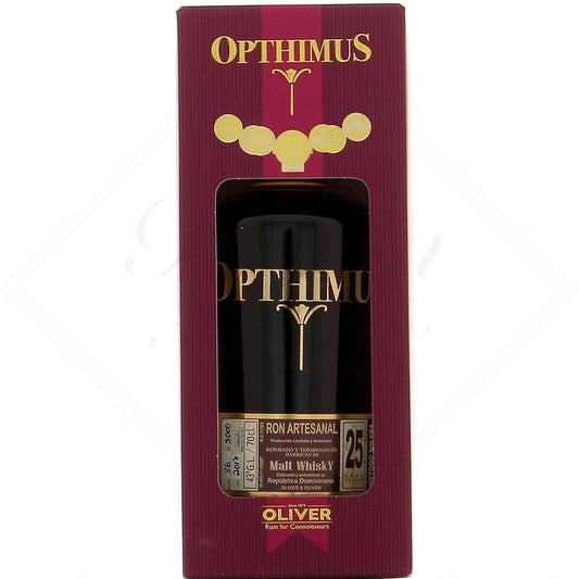 Opthimus 25 ans finition Single Malt Whisky 43°, 70cl