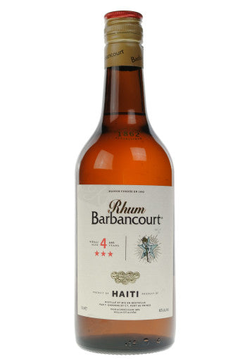 Barbancourt 3 étoiles 4 ans 40° – ancien packaging, 70cl