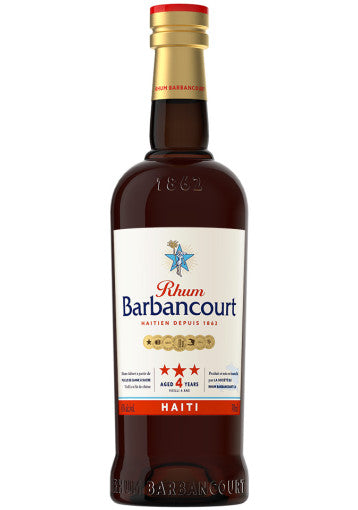 Barbancourt 3 étoiles 4 ans 43°, 70cl