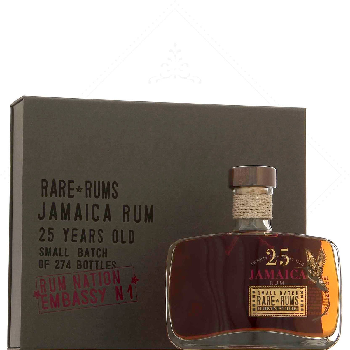 Rum Nation Jamaica 25 Ans Embassy N°1 51°, 50cl – Maison Du Rhum Abidjan