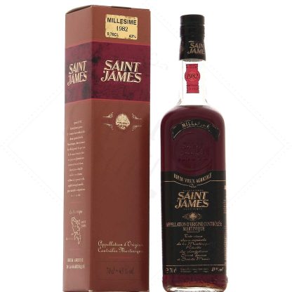 Saint James millésime 1982 – bouteille n°10952, 43°, 70cl