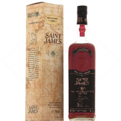 Saint James millésime 1986 – bouteille n°1425, 43°, 70cl